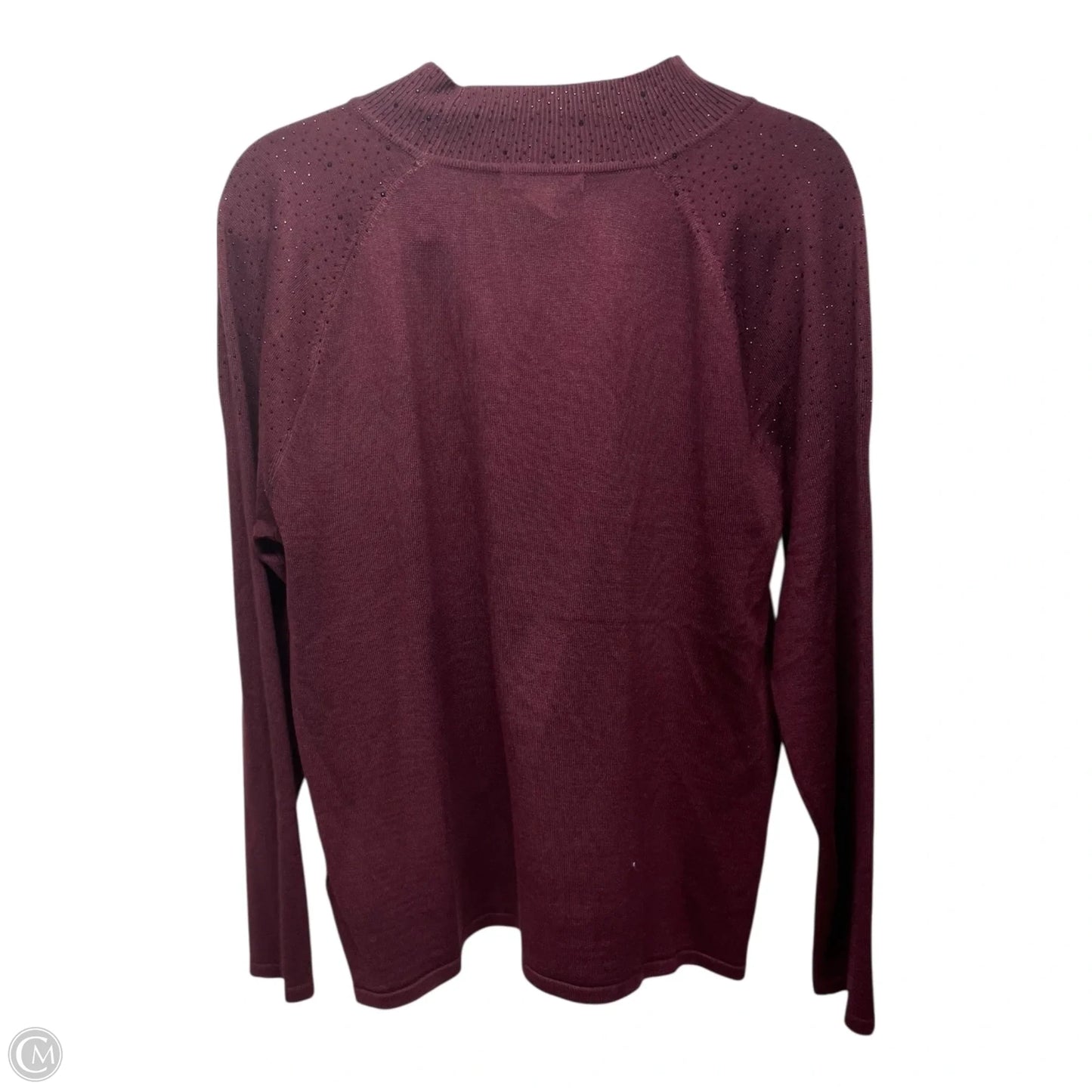 Sweater By Cable And Gauge In Maroon, Size: Xl