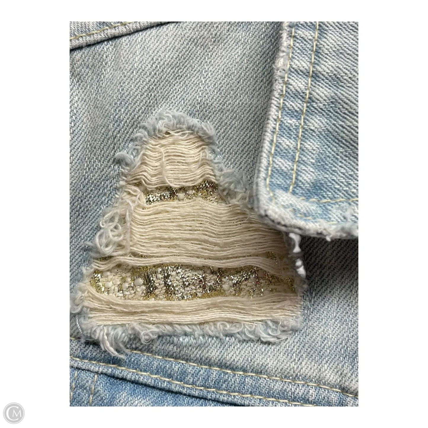 Jacket Denim By Abercrombie And Fitch In Blue Denim, Size: M