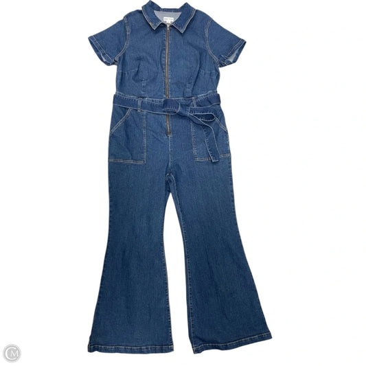 Jumpsuit By Ava & Viv In Blue Denim, Size: 2x