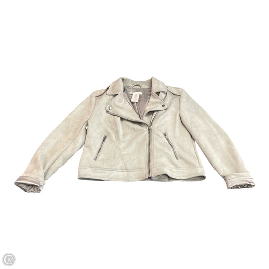 Jacket Moto By Philosophy In Taupe, Size: M