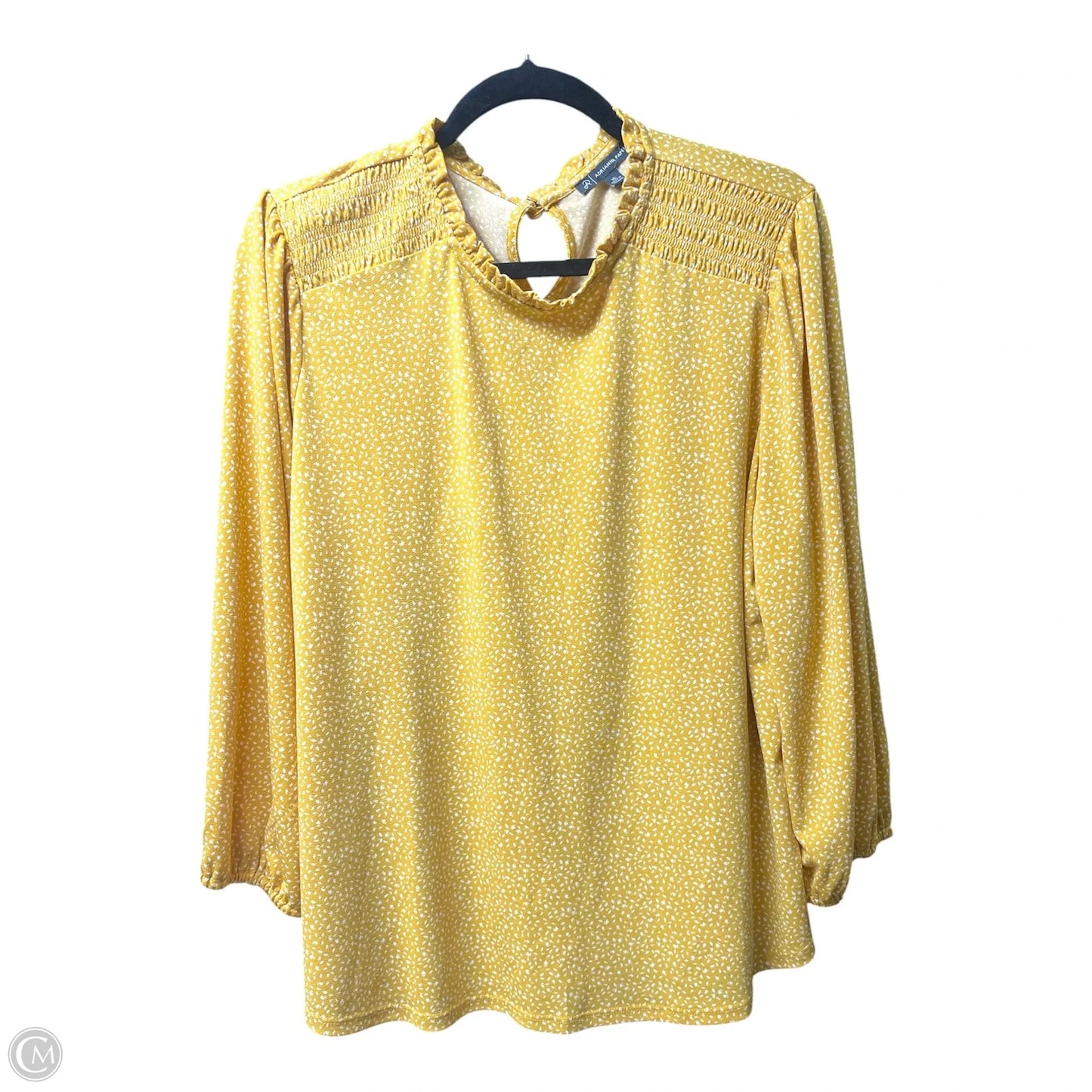 Top Long Sleeve By Adrianna Papell In Orange, Size: Xl