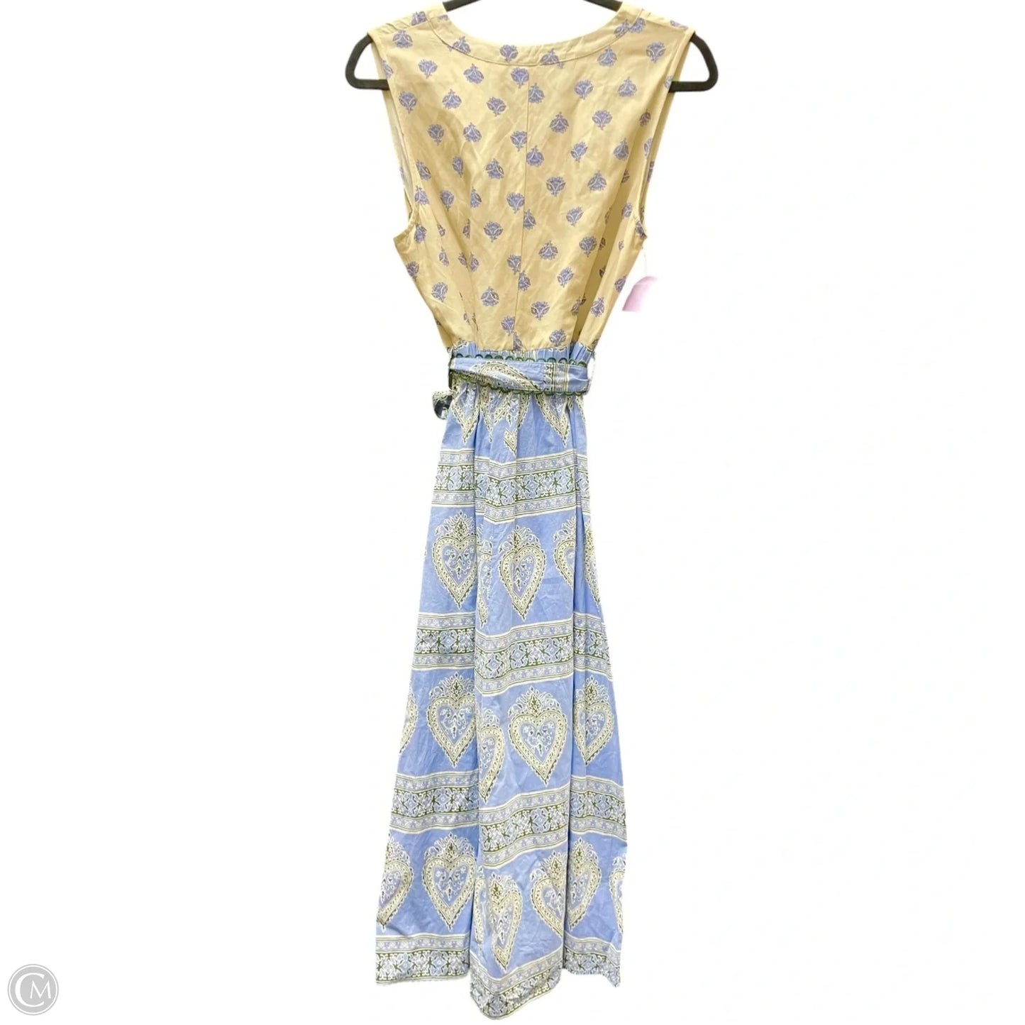 Dress Casual Midi By Voy In Blue & Cream, Size: L