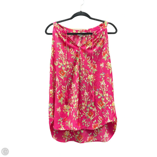Top Sleeveless By Rose And Olive In Pink, Size: L