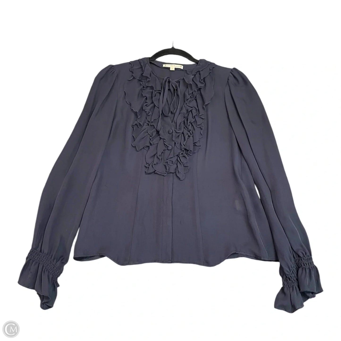 Top Long Sleeve By Nanette Lepore In Navy, Size: Xs