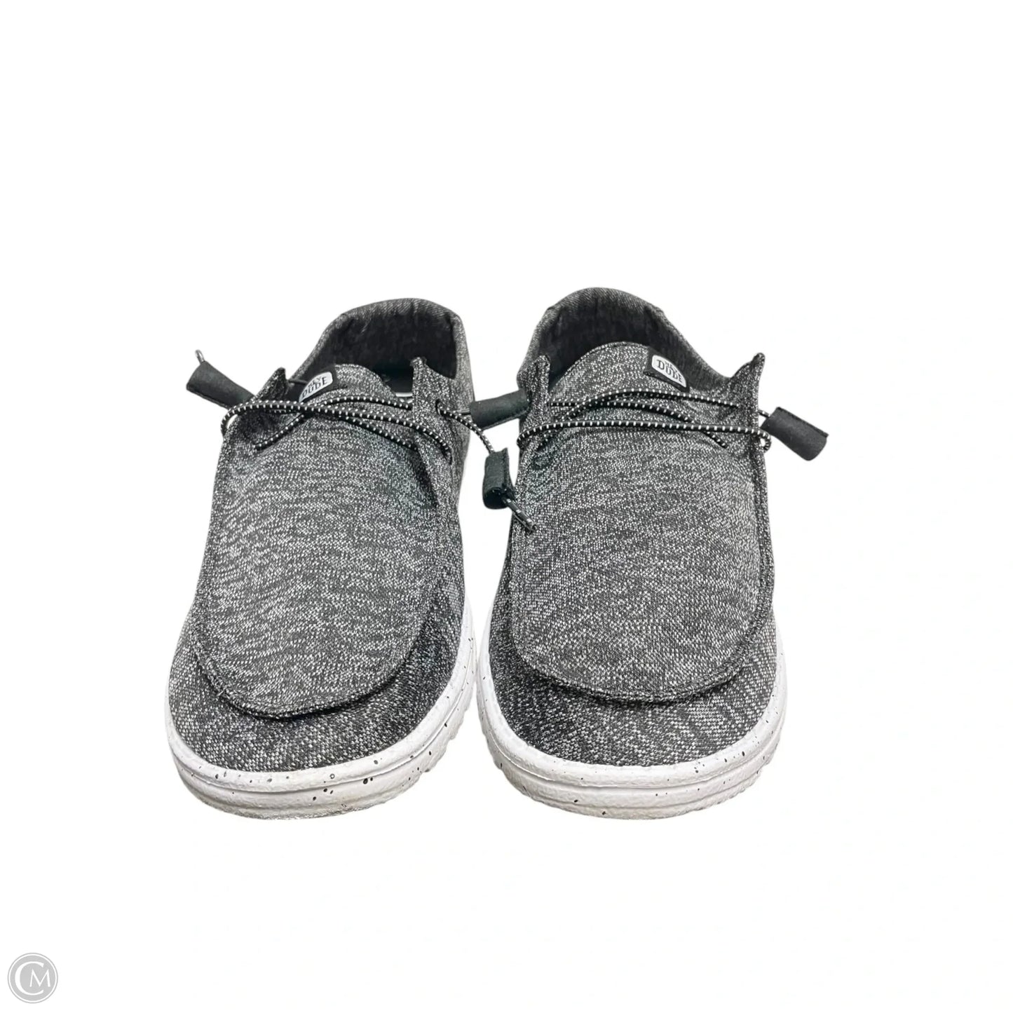 Shoes Flats By Hey Dude In Grey, Size: 10