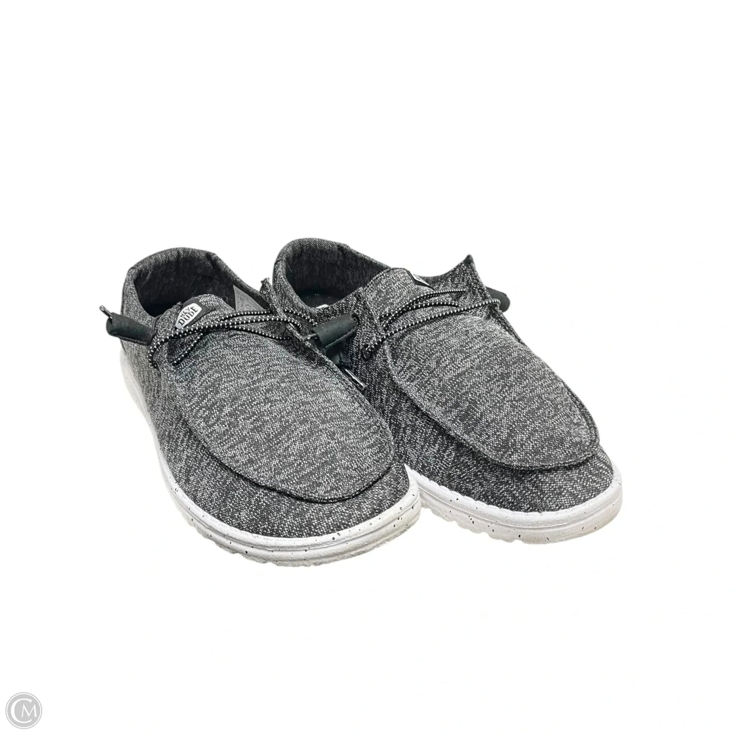 Shoes Flats By Hey Dude In Grey, Size: 10