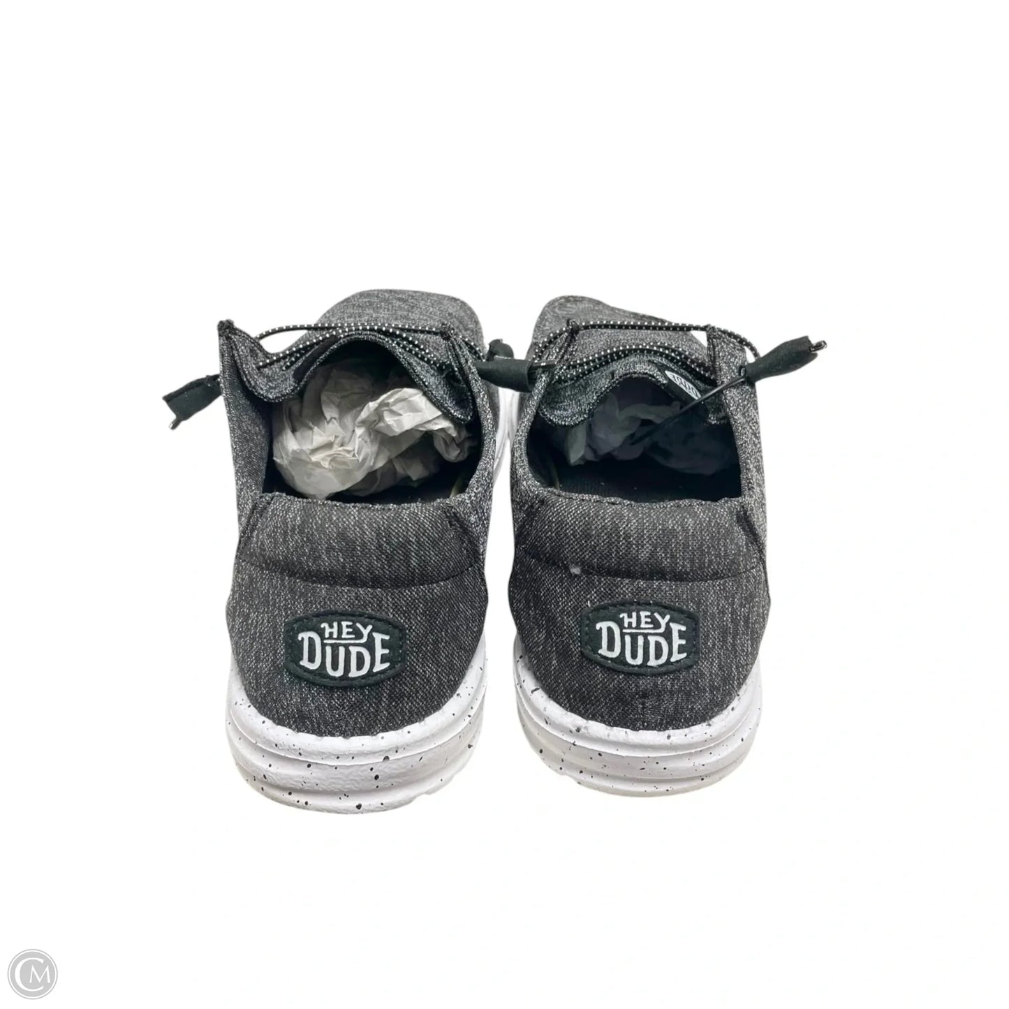 Shoes Flats By Hey Dude In Grey, Size: 10