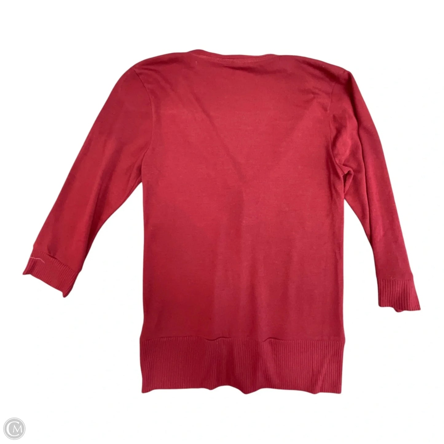 Cardigan By Zenana Outfitters In Maroon, Size: M