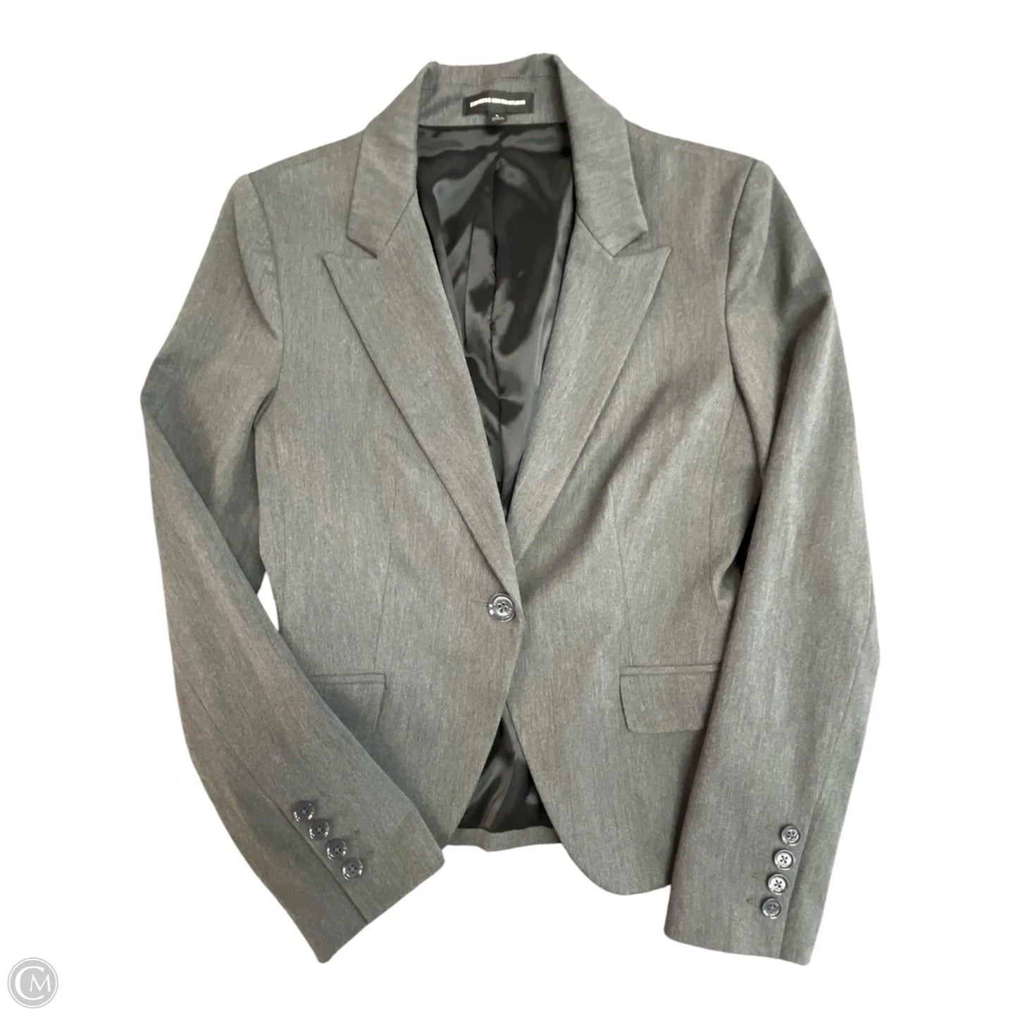 Blazer By Express Design Studio In Grey, Size: 4