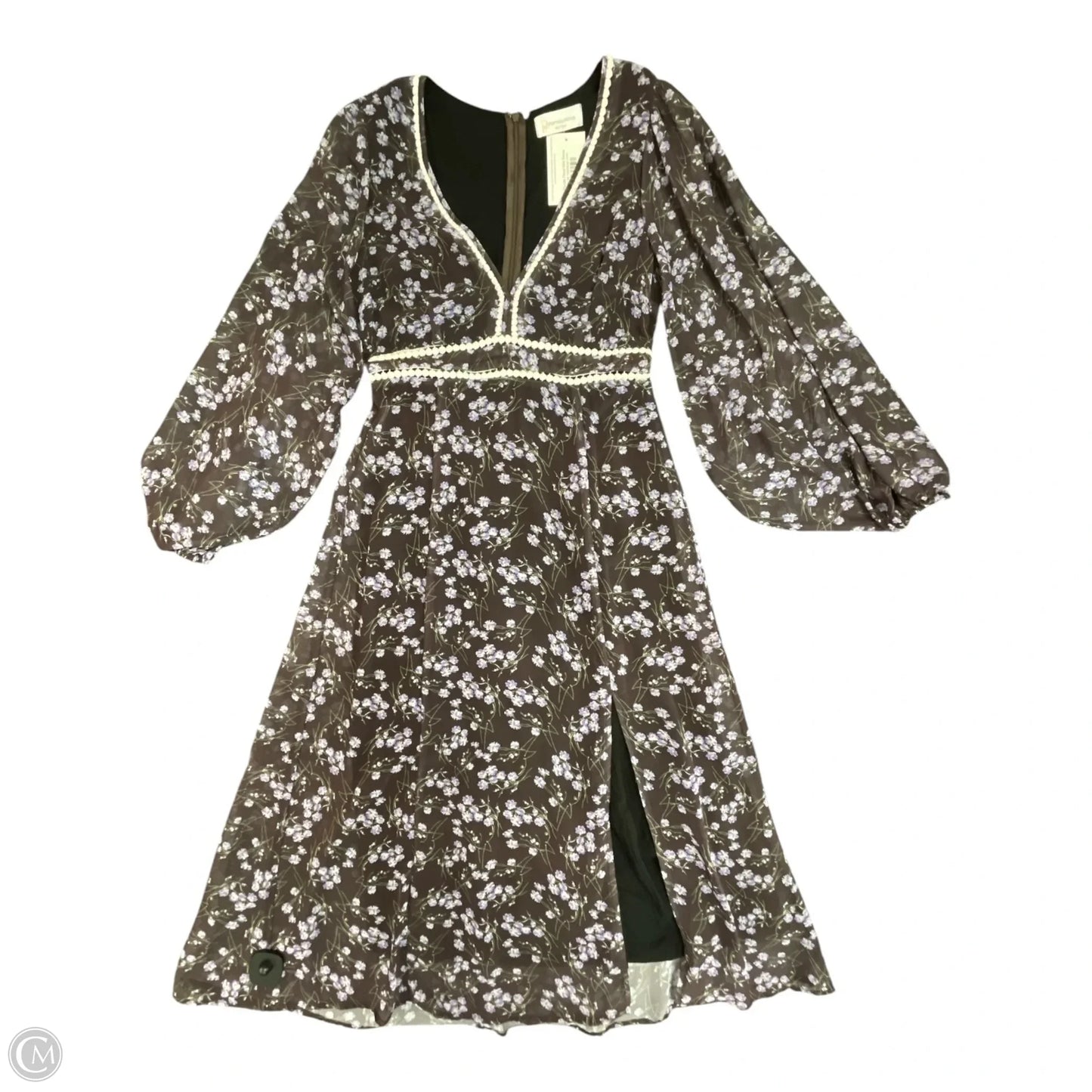 Dress Casual Midi By PURPOSE & PASSION In Floral Print, Size: M