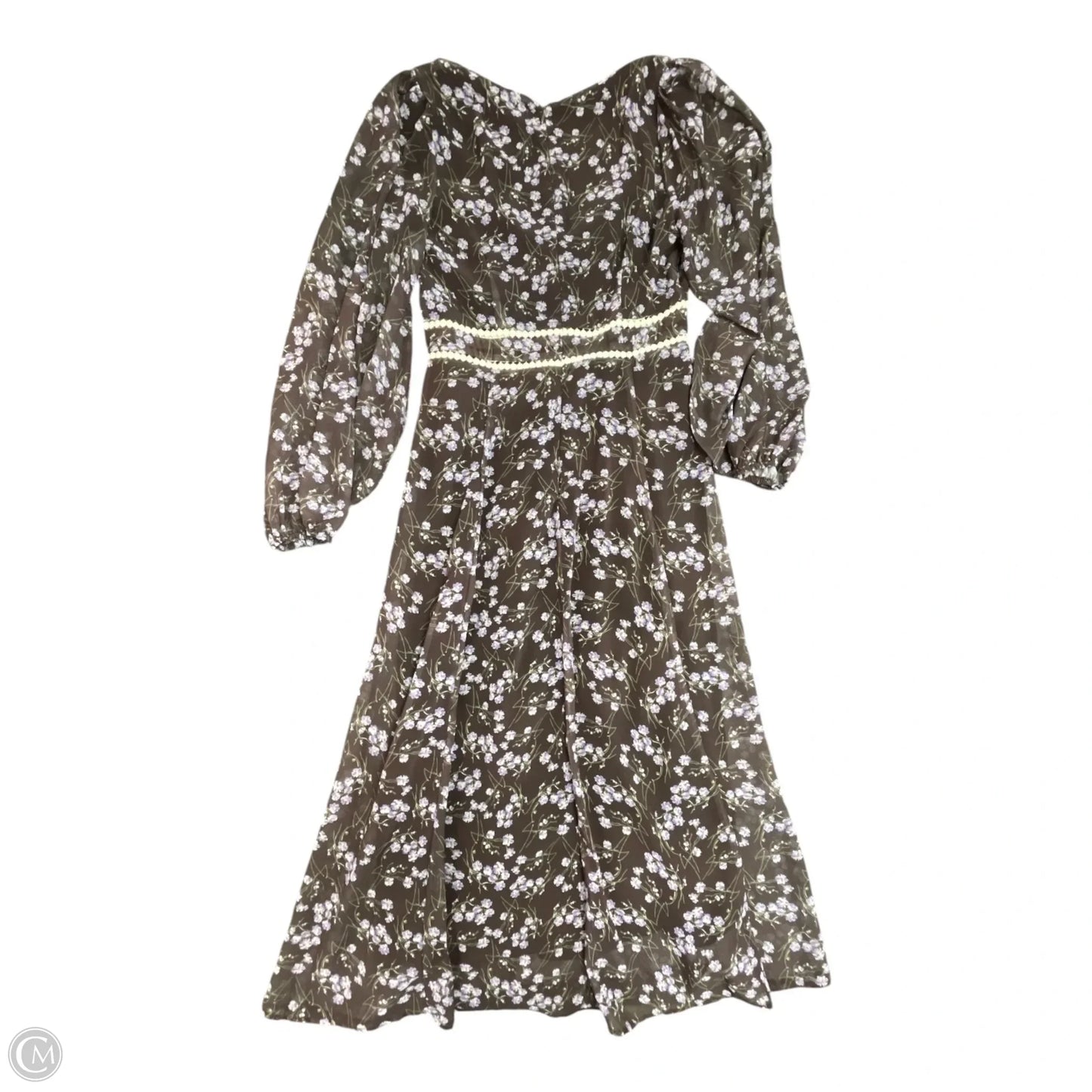 Dress Casual Midi By PURPOSE & PASSION In Floral Print, Size: M