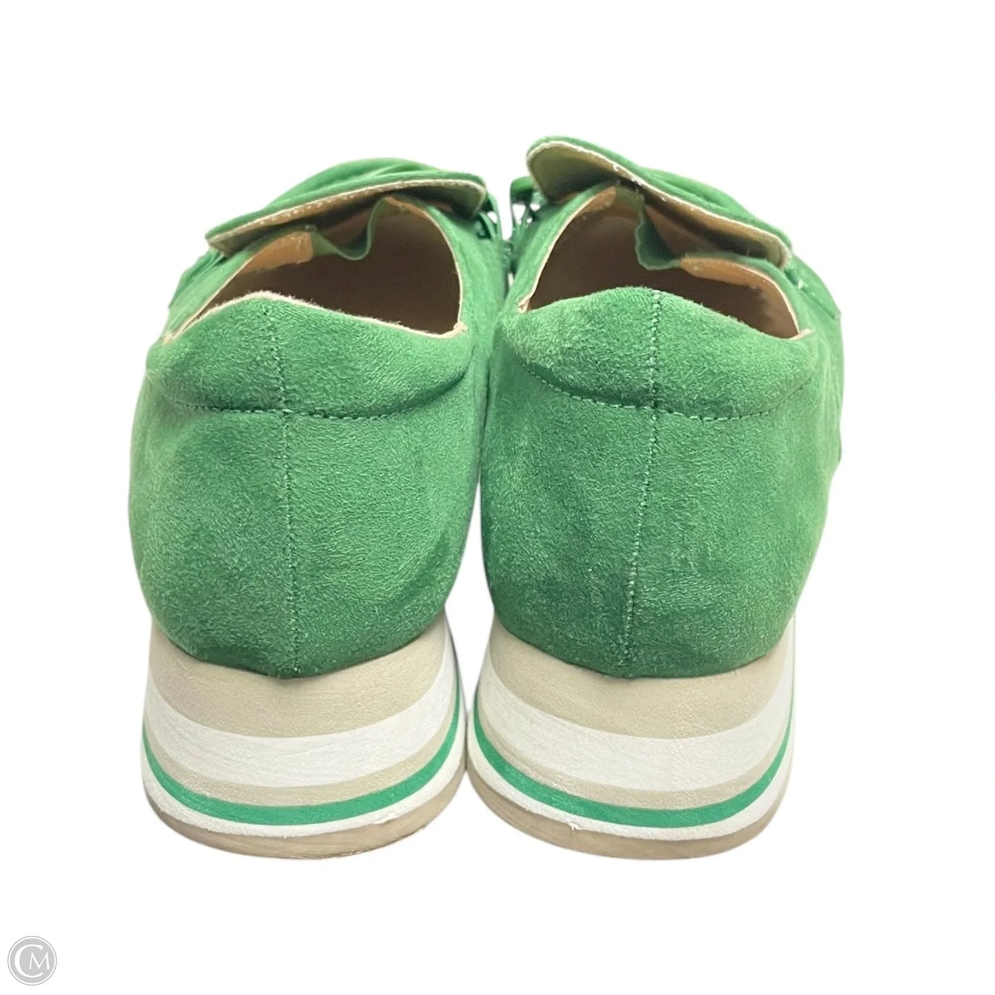 Shoes Heels Platform By Crown And Ivy In Green, Size: 8