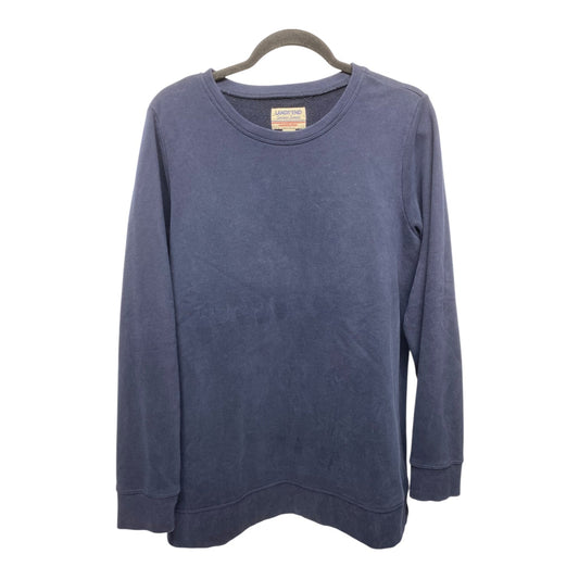 Sweatshirt Crewneck By Lands End In Blue, Size: L