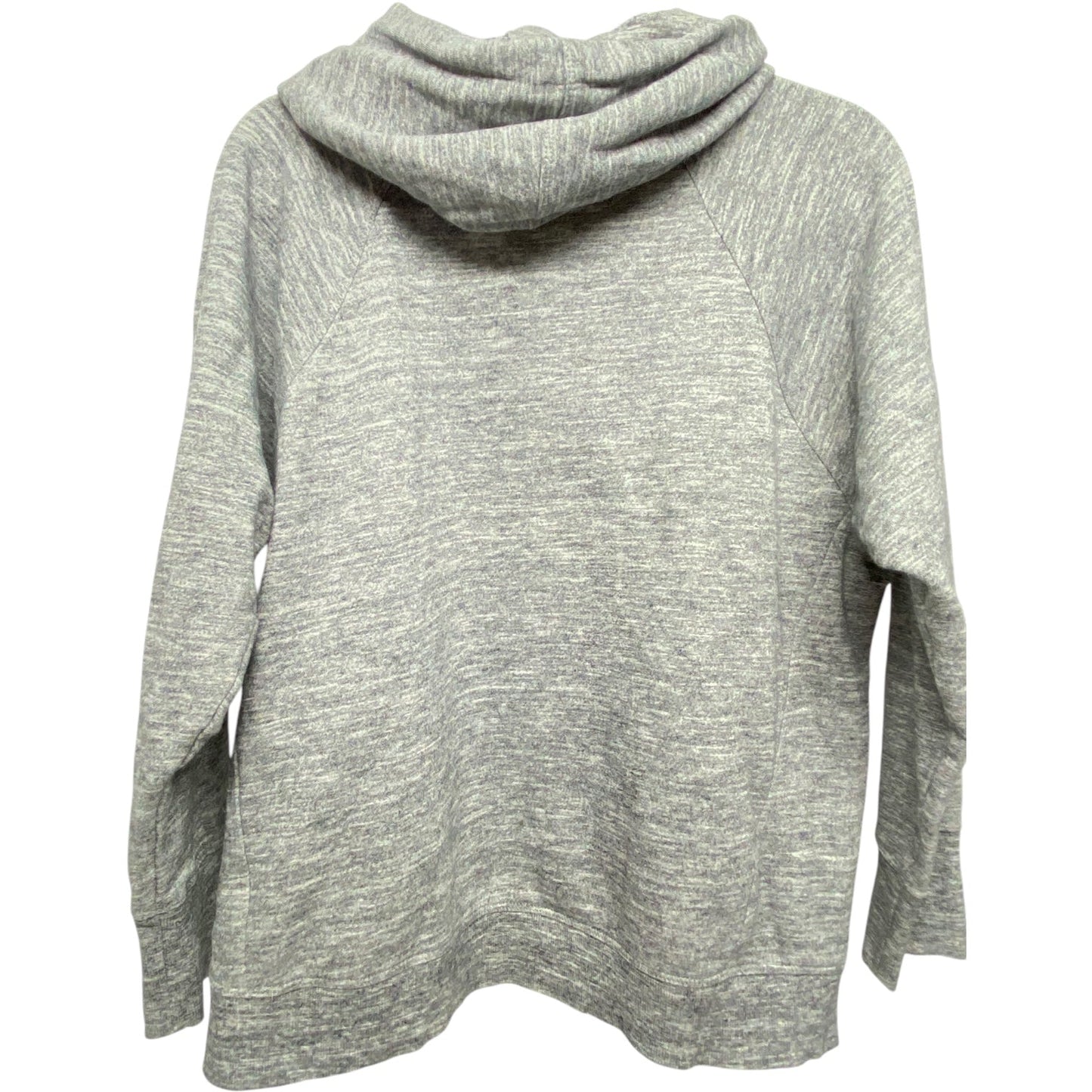 Sweatshirt Hoodie By Calvin Klein In Grey, Size: M