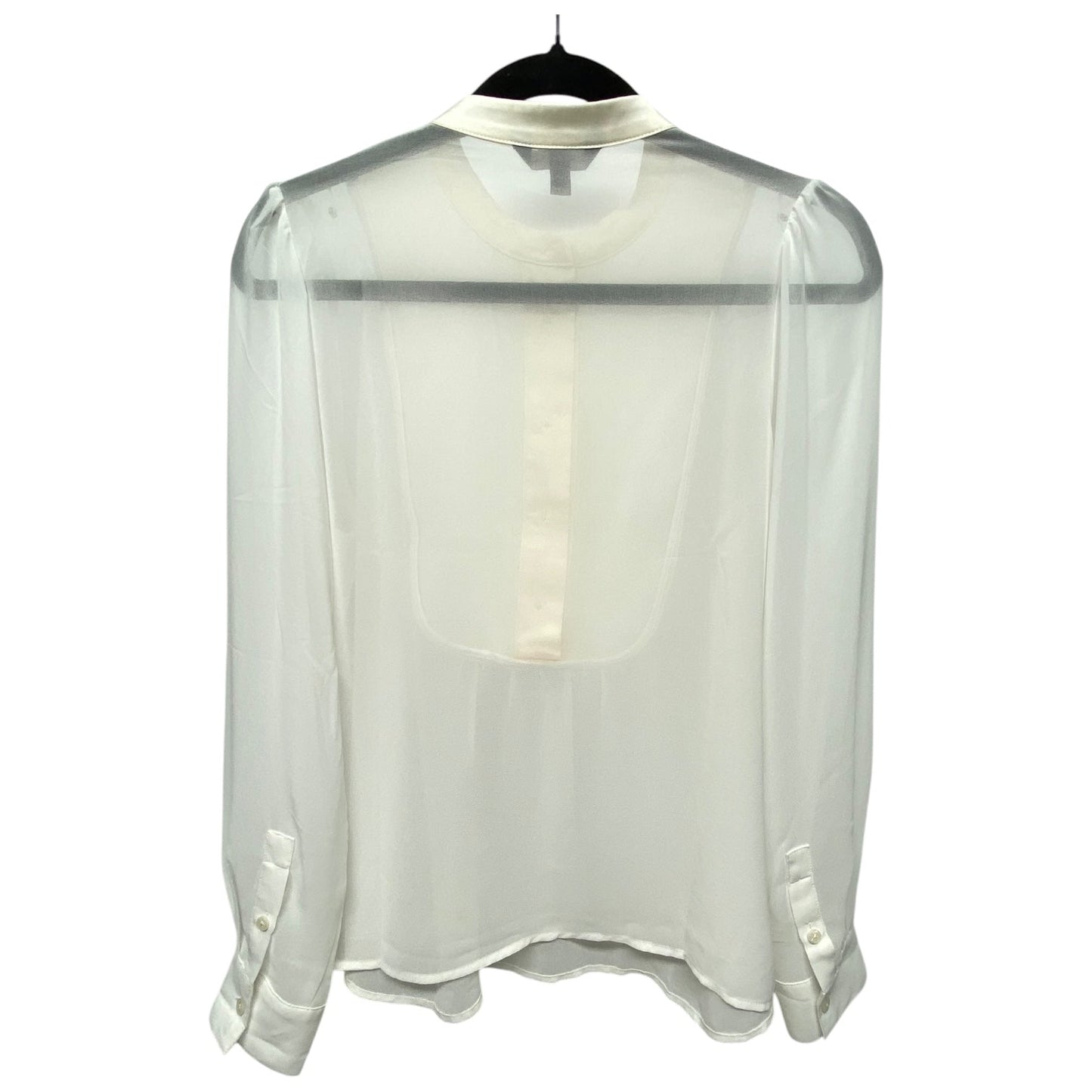 Top Long Sleeve Basic By Banana Republic In Ivory, Size: Xs
