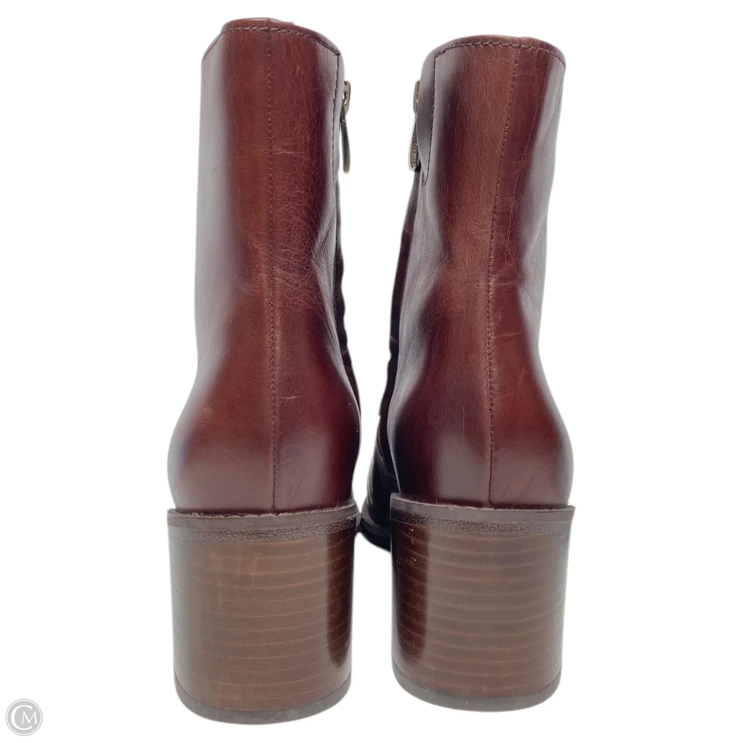 Boots Ankle Heels By Naturalizer In Brown, Size: 7.5