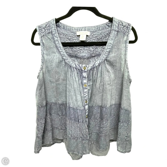 Top Sleeveless By Rachel Zoe In Blue, Size: S