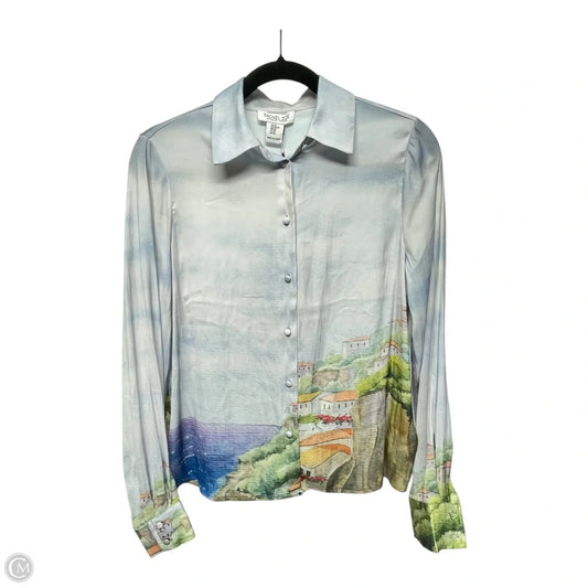 Top Long Sleeve By Rachel Zoe In Blue, Size: Xs