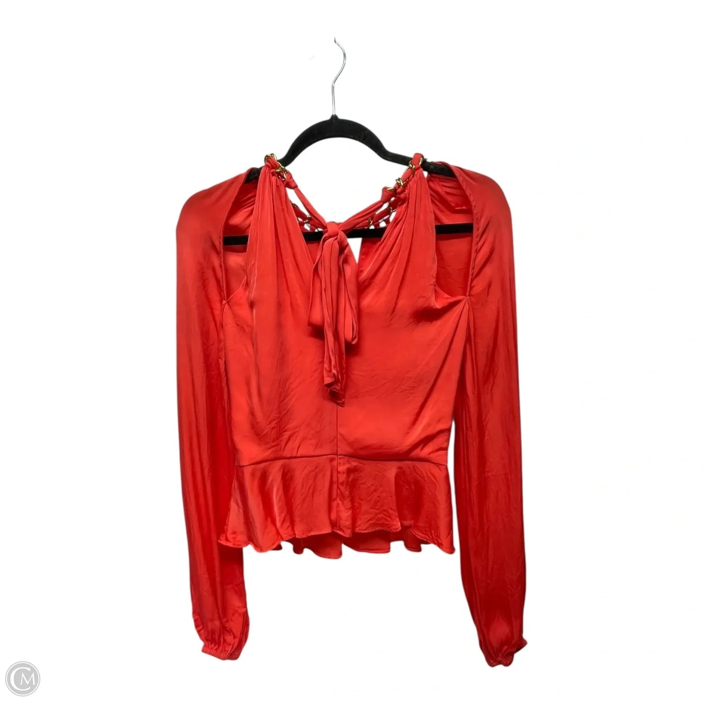 Top Long Sleeve Designer By Veronica Beard In Orange, Size: 0