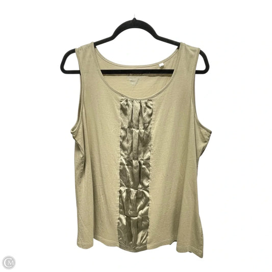 Tank Top By Chicos In Brown, Size: Xl