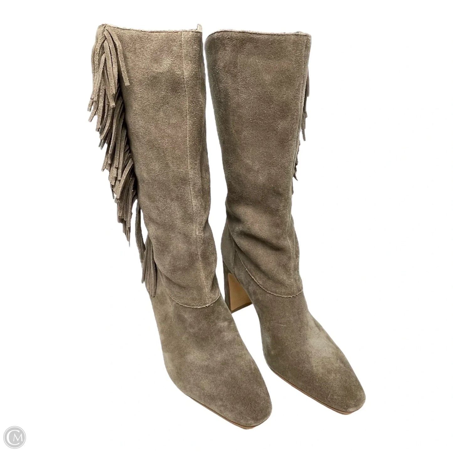 Boots Mid-calf Heels By Vince Camuto In Taupe, Size: 10
