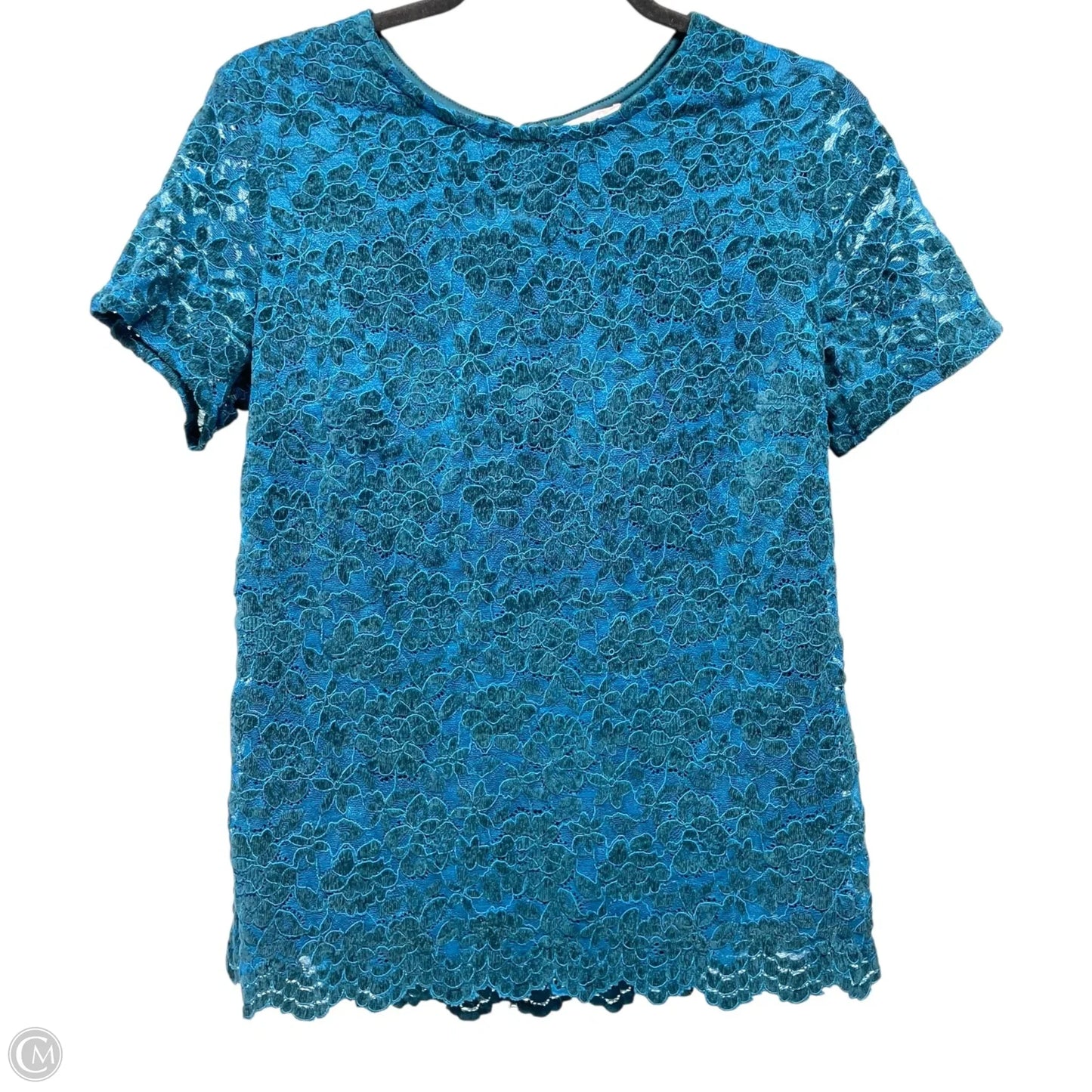 Top Short Sleeve By TEDDI ROSE In Teal, Size: M