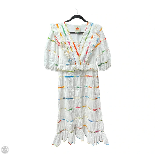 Dress Designer By Farm Rio In White, Size: S