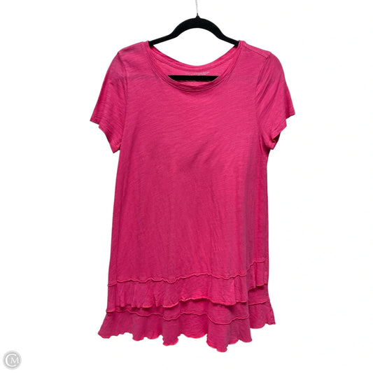 Top Short Sleeve By Soft Surroundings In Pink, Size: S