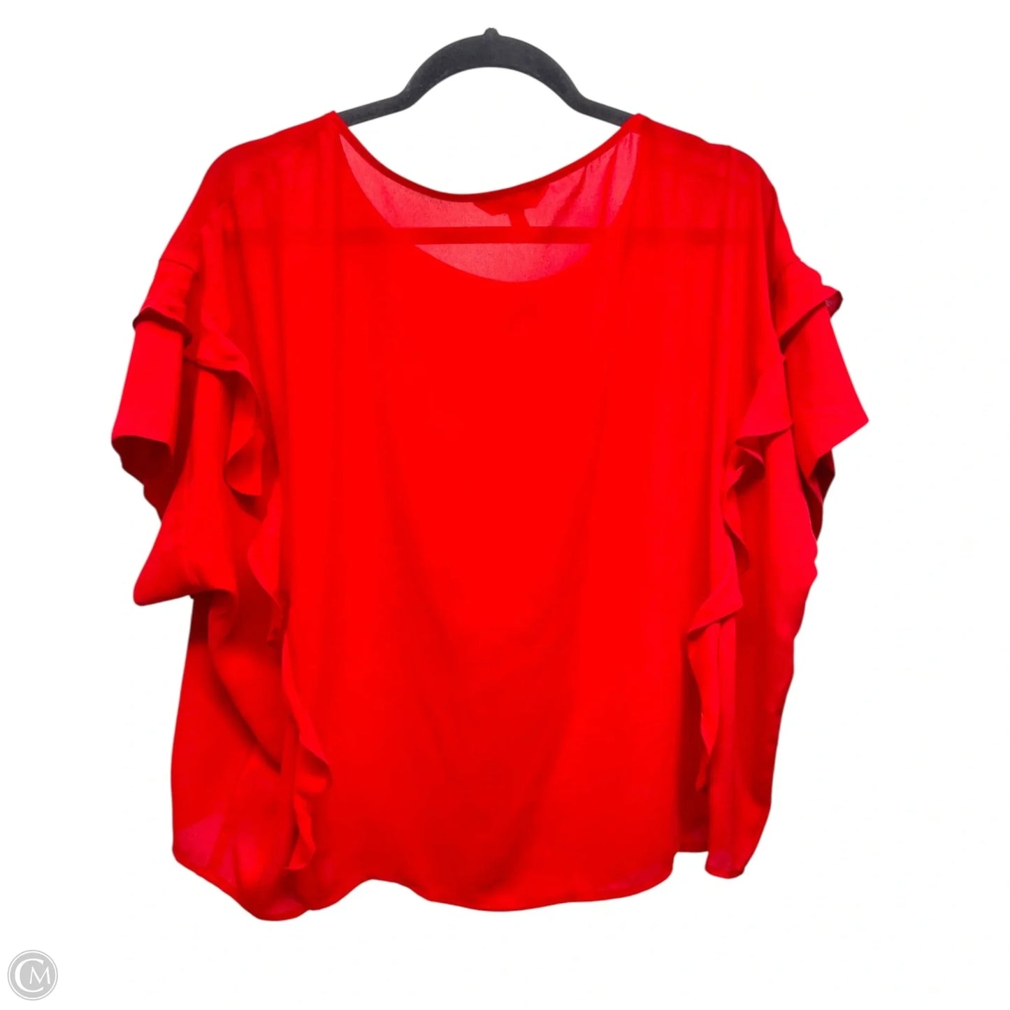 Top Short Sleeve By Express In Red, Size: M