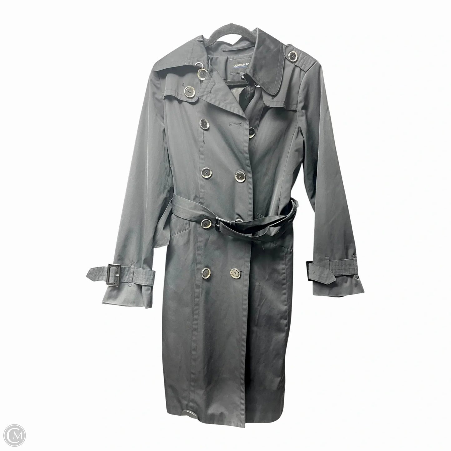 Coat Trench Coat By London Fog In Black, Size: M