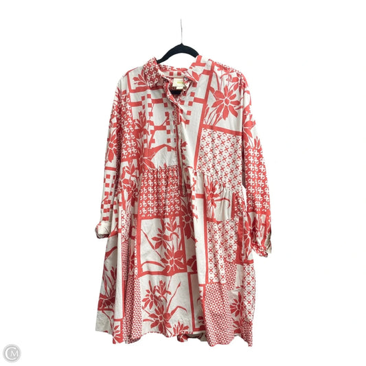 Dress Casual Short By Maeve In Red & White, Size: Xl