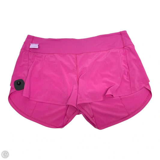 Athletic Shorts By Lululemon In Pink, Size: 14