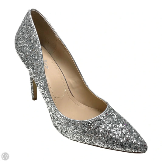 Shoes Heels Stiletto By Charles David In Silver, Size: 9