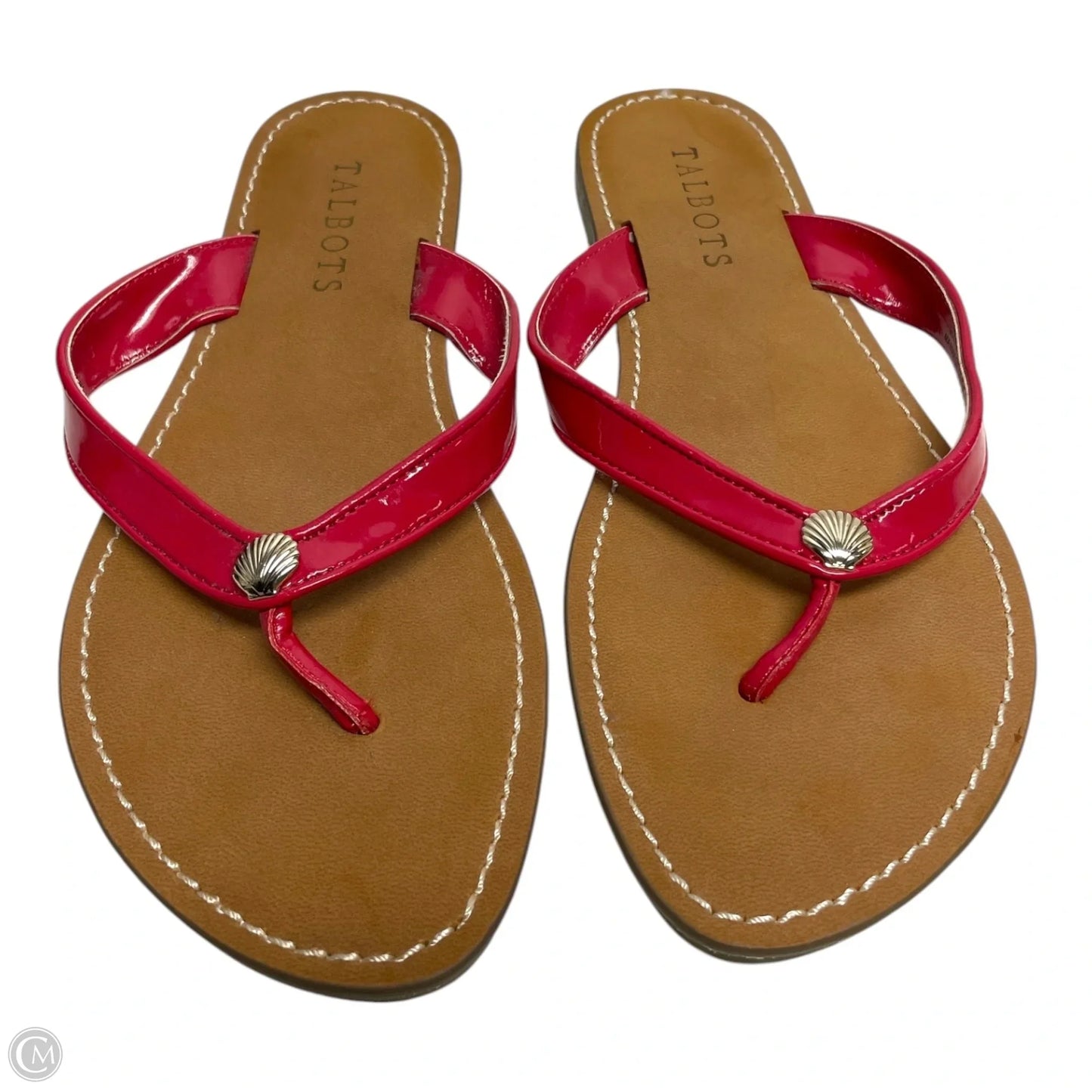 Sandals Flip Flops By Talbots In Brown & Red, Size: 7