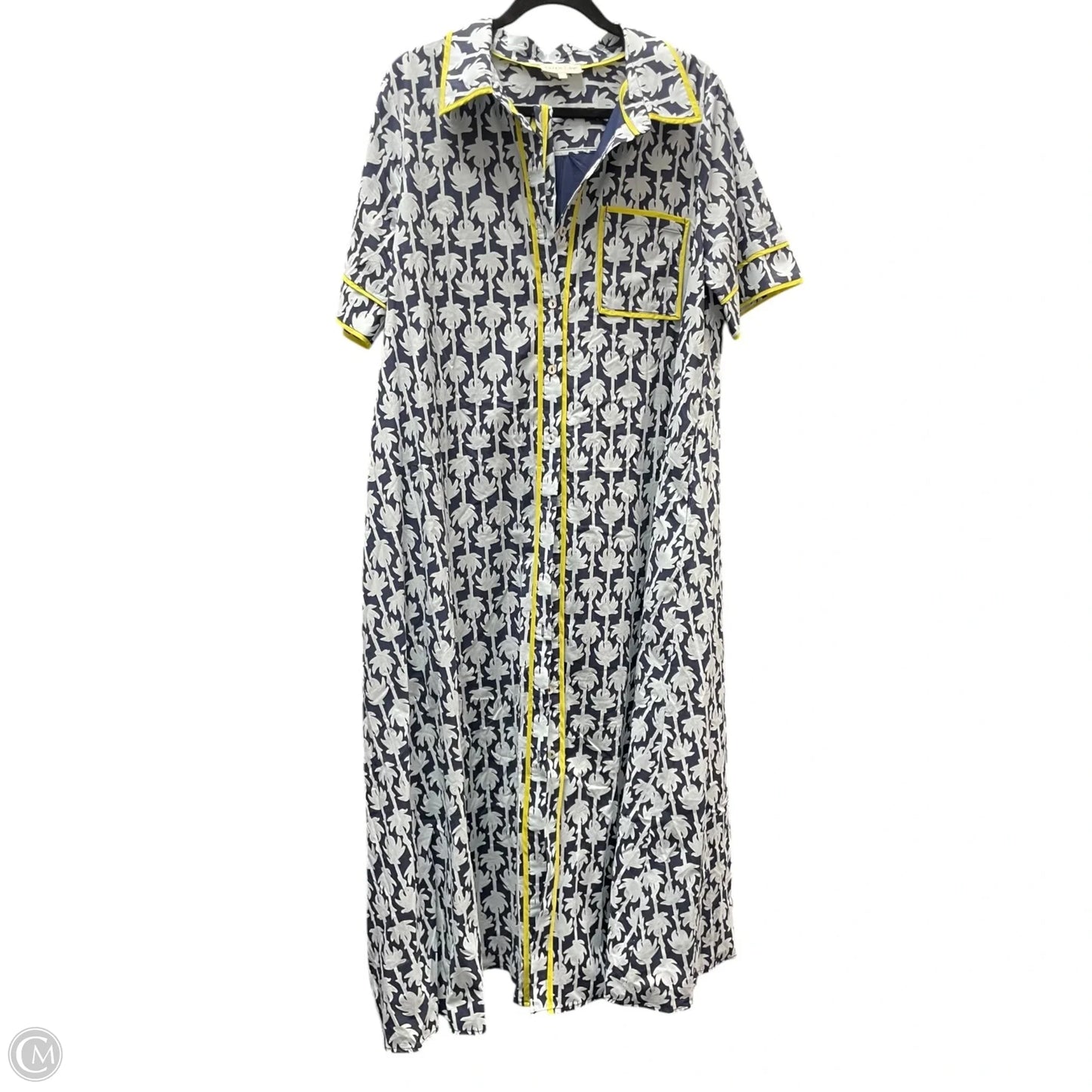 Dress Casual Maxi By Entro In Blue & Green, Size: L