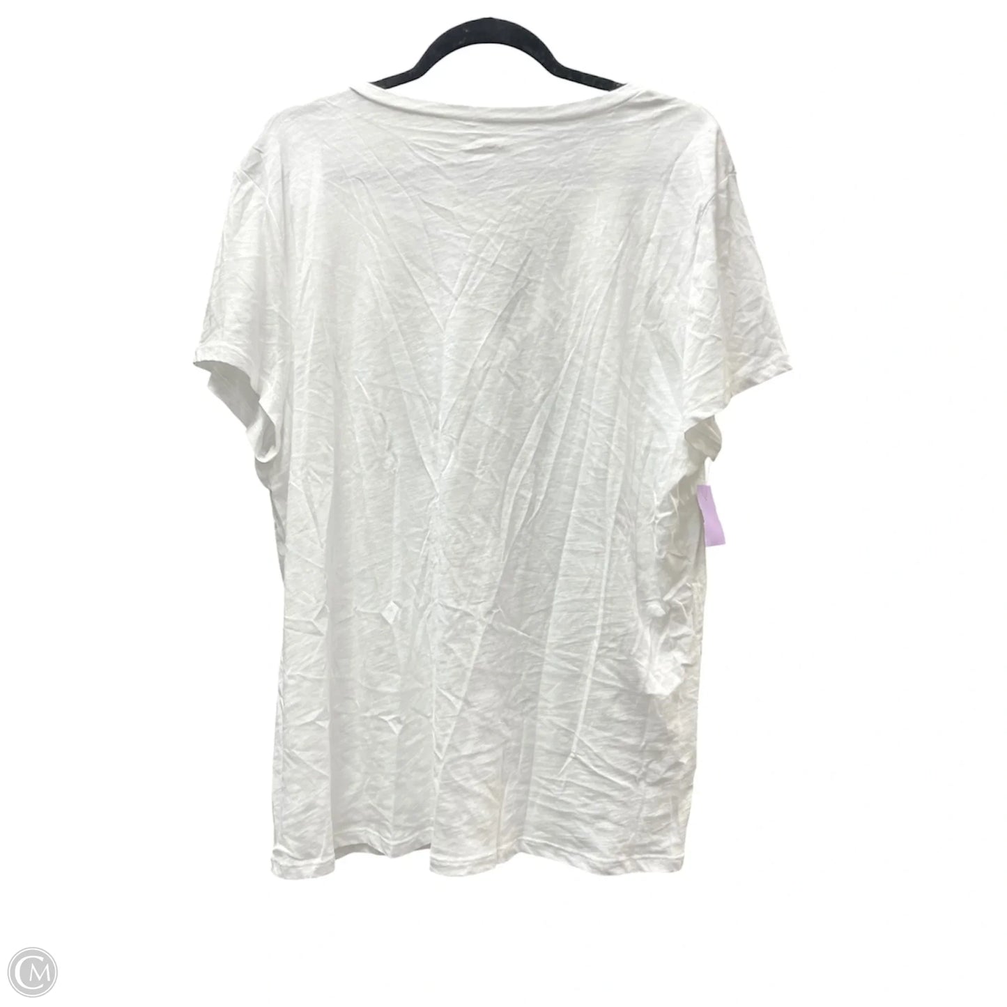 Top Short Sleeve Basic By Loft In White, Size: Xl