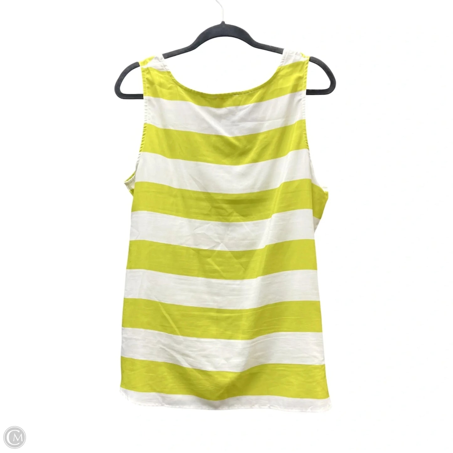 Top Sleeveless By Loft In Striped Pattern, Size: L