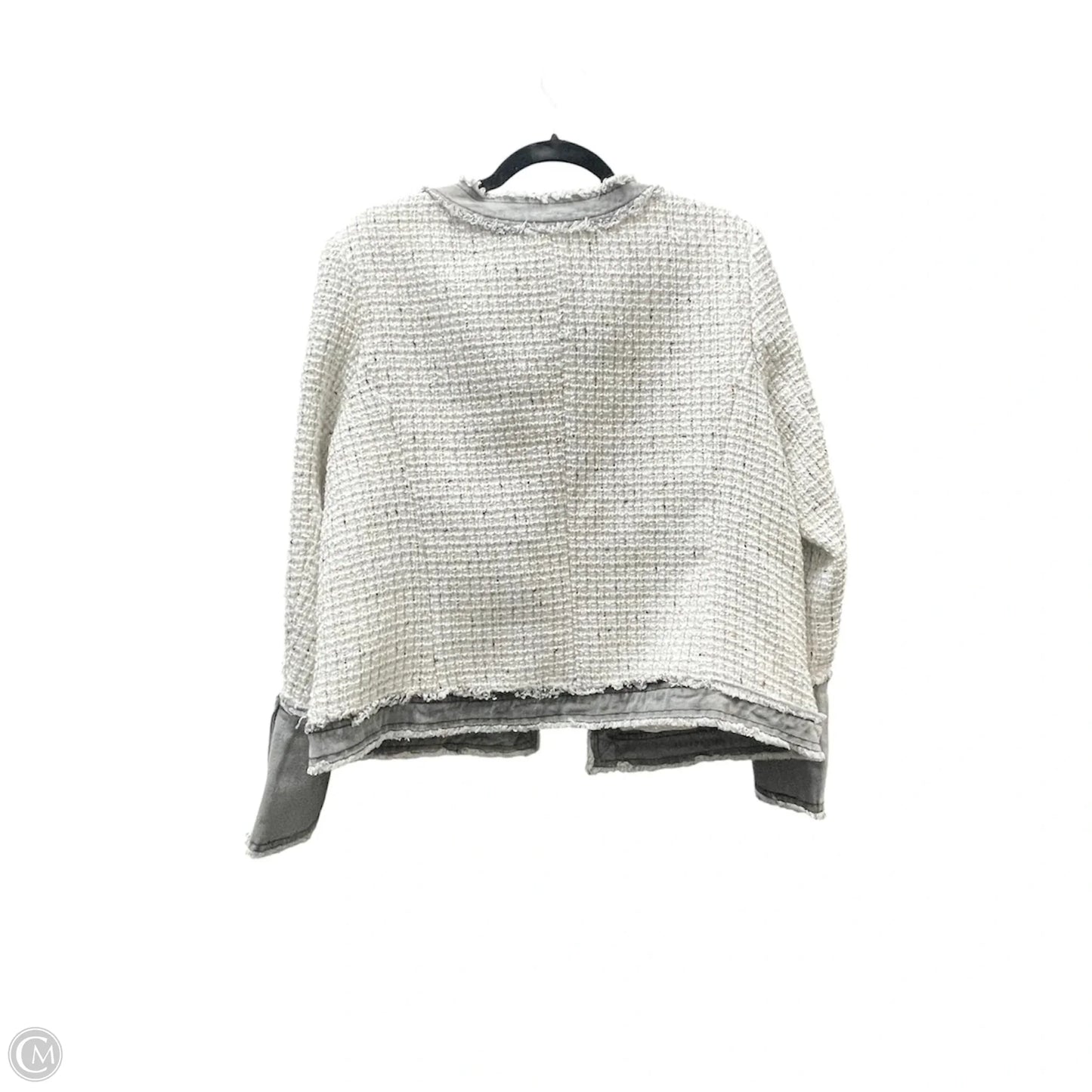Blazer By Nanette By Nanette Lepore In Cream & Grey, Size: L