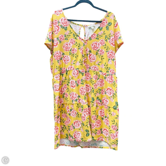 Dress Casual Short By Derek Heart In Floral Print, Size: 3x