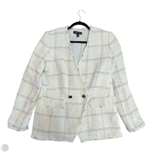 Blazer By Ann Taylor In Black & Cream, Size: 6