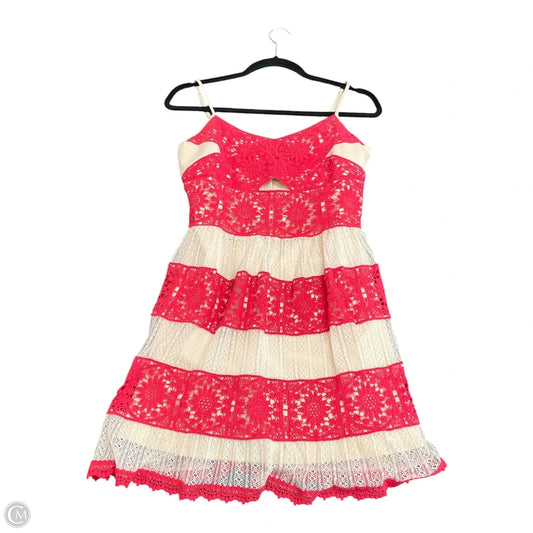 Dress Casual Short By FOXIEDOX In Red & Tan, Size: Xs