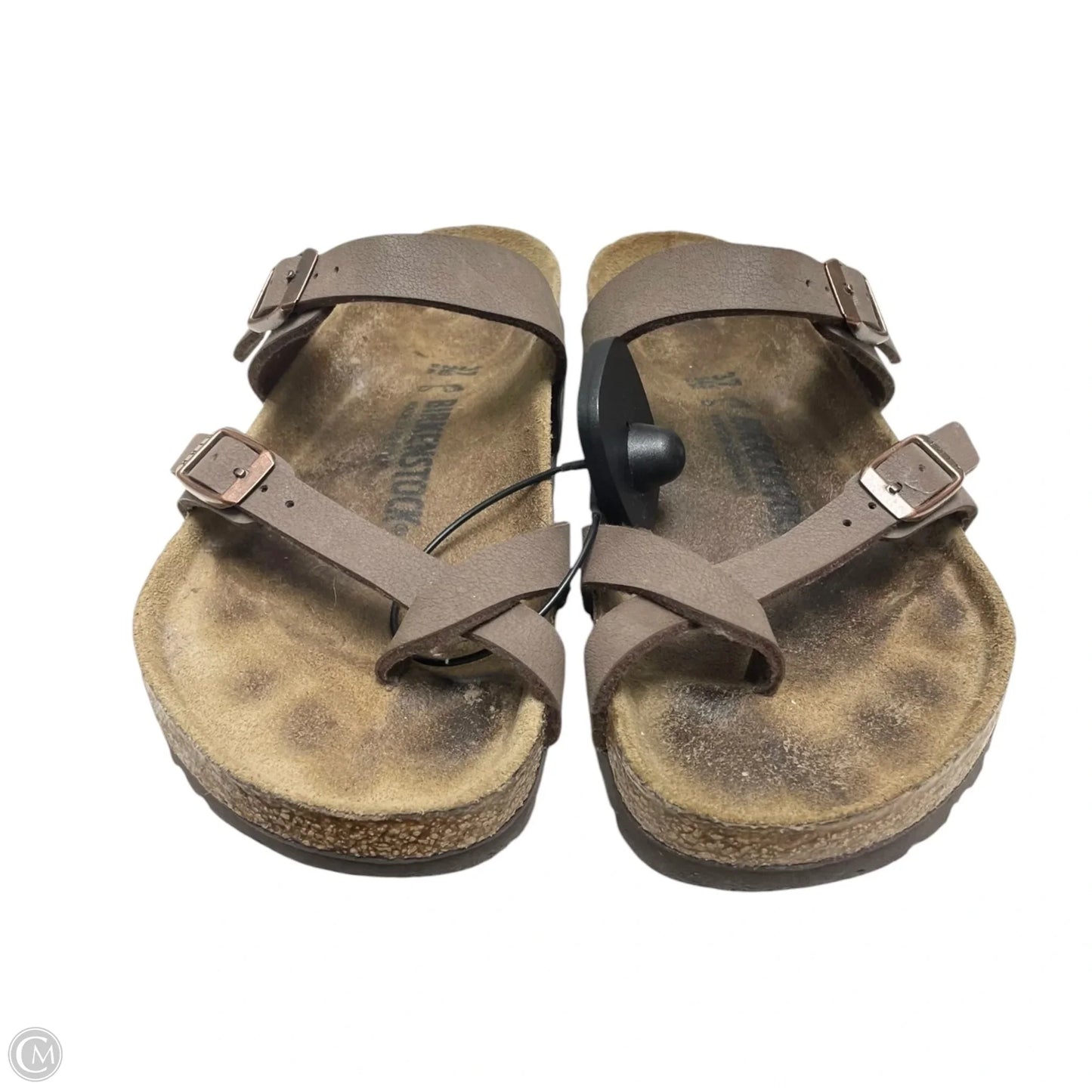 Sandals Flats By Birkenstock In Brown, Size: 6.5