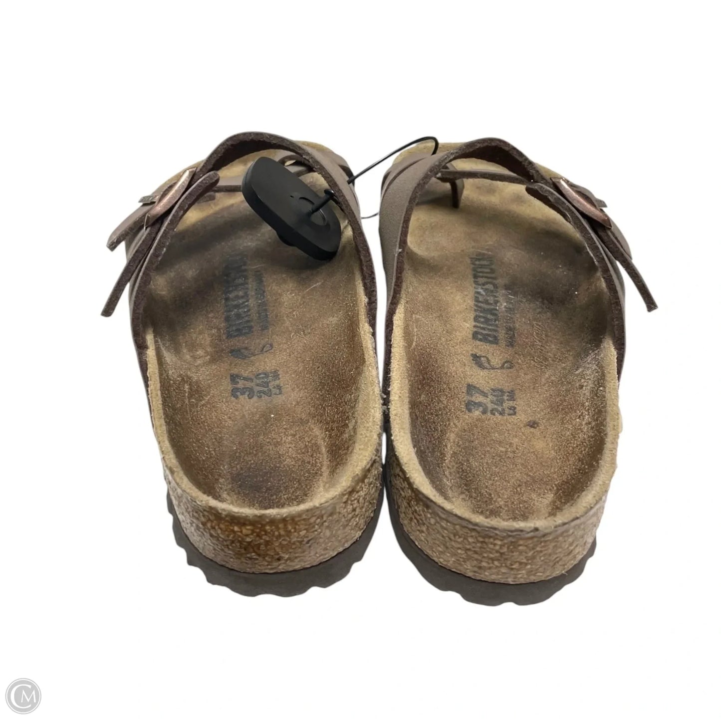 Sandals Flats By Birkenstock In Brown, Size: 6.5