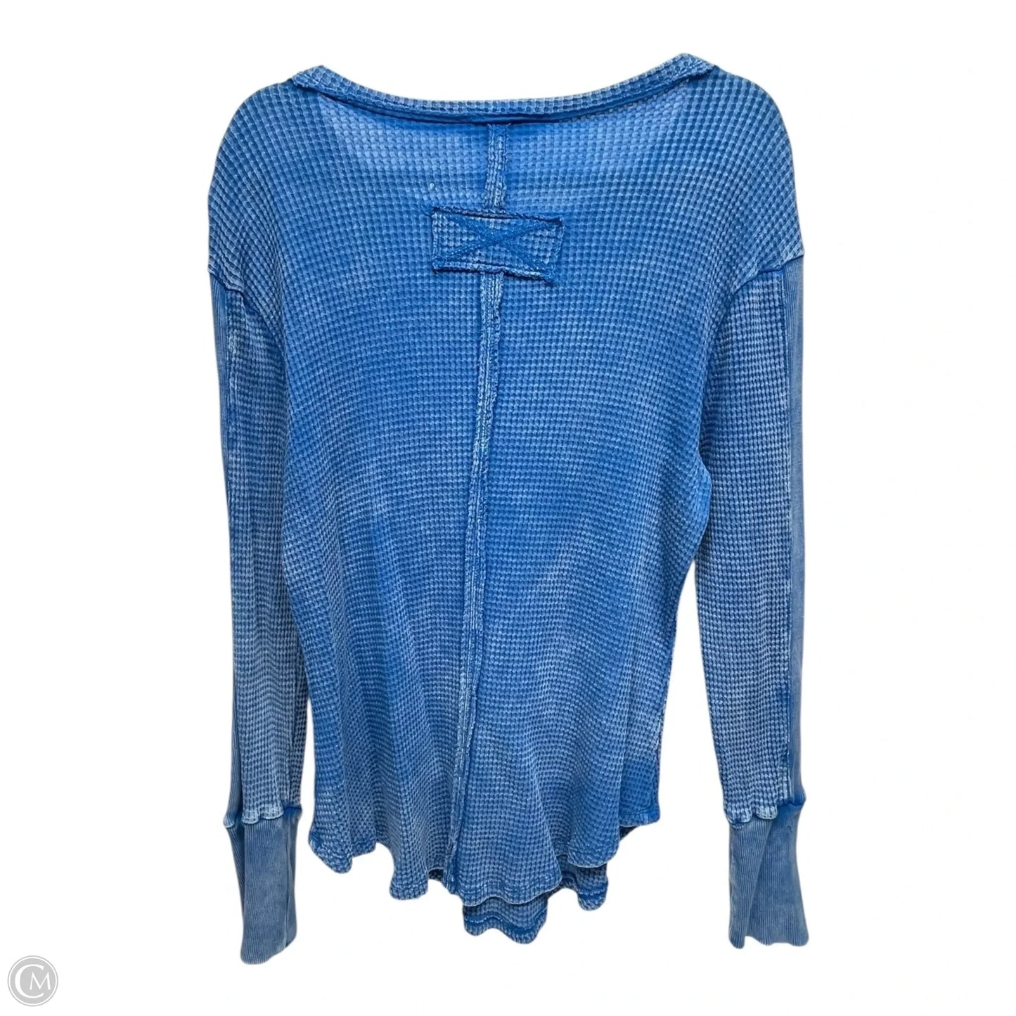 Top Long Sleeve By Zenana Outfitters In Blue, Size: S