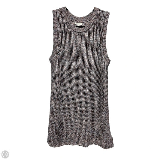 Vest Sweater By Ella Moss In Multi-colored, Size: L