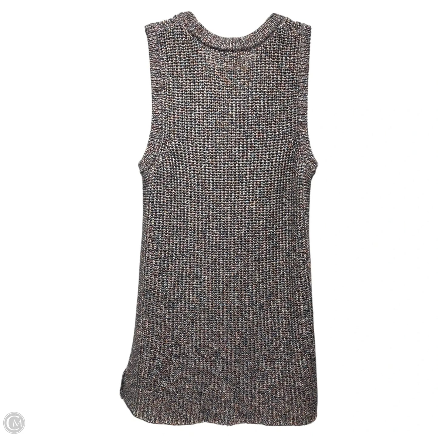 Vest Sweater By Ella Moss In Multi-colored, Size: L