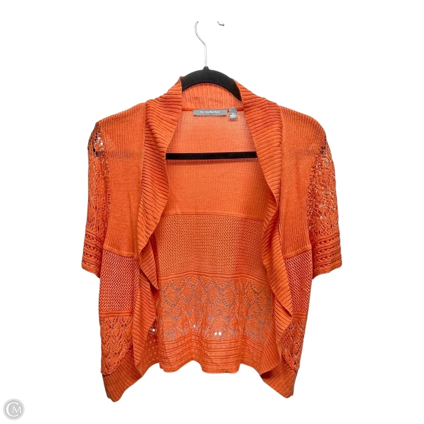 Cardigan By Ny Collection In Orange, Size: M