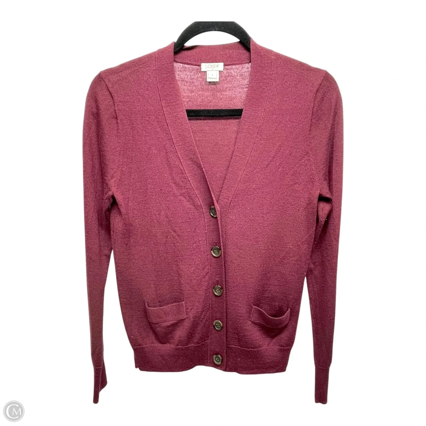 Cardigan By J. Crew In Maroon, Size: S