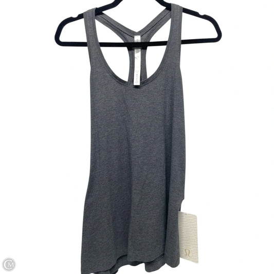 Athletic Tank Top By Lululemon In Grey, Size: 10