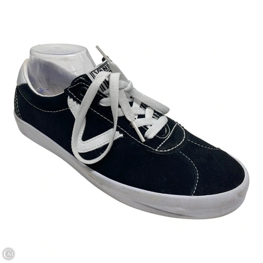 Shoes Sneakers By Vans In Black & White, Size: 9